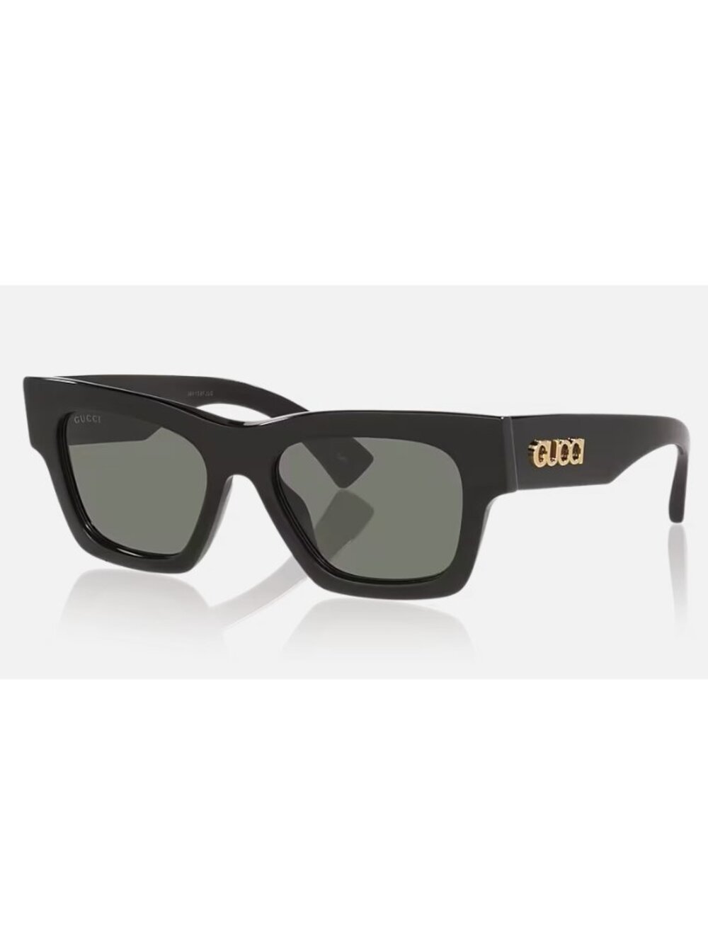 NEW GUCCI GG1835S 001 Black Grey Square Sunglasses 52mm
